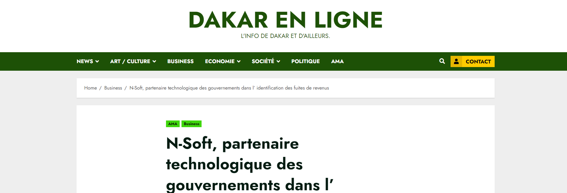 N-Soft, partenaire technologique des gouvernements dans l’identification des fuites de revenus